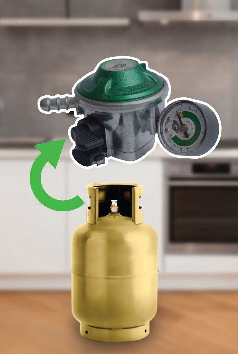 REGULADOR DE GAS PRIMIUM con medidor⏱️